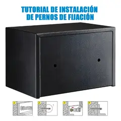 GENERICO - Caja Fuerte Digital De Alta Seguridad Con Código Y Llave