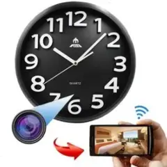 GENERICO - Reloj Espia Wifi Ip De Pared 1080p Hd Vision Nocturna Camara