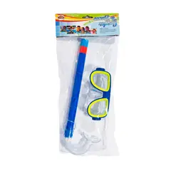 BESTWAY - Careta Snorkel Kit Buceo Resistente Ajustable Swim Goggles Azul