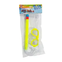 BESTWAY - Careta Snorkel Kit Buceo Resistente Ajustable Swim Goggles Azul