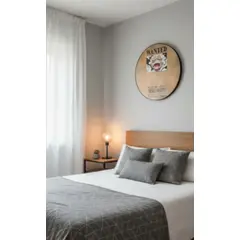 INFANTILES CAJUROMIX - Relojes De Pared Con Iluminación Digital Diseño Creativo Cafe