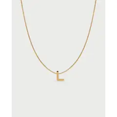 LUNAMAR - Collar de Letras Acero Inoxidable L