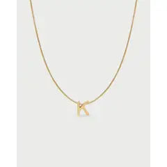 LUNAMAR - Collar de Letras Acero Inoxidable K