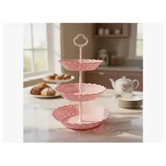 INFANTILES CAJUROMIX - Base Multinivel Para Postres, Dulces Y Tortas Rosa