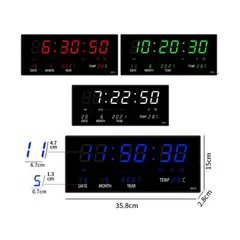 GENERICO - RELOJ DIGITAL PARA PARED CON NUMEROS LED