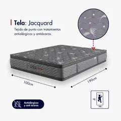 OSO PEREZOSO - Colchón Mercury Equilibrio Sencillo 100cm190cm - Ortopédico Resortado - Firmeza Intermedia.