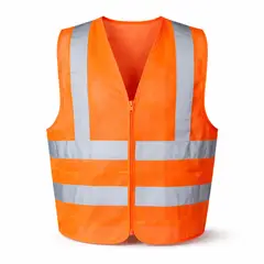 GENERICO - Chaleco Naranja Fluorescente Con Cinta Reflectiva Arexsafety
