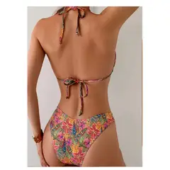 GENERAL - Vestido De Baño Mujer Moda Europea Estampado Flores Eu