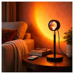 GENERICO - Lámpara Proyectora Usb Luz Atardecer Con Control Remoto