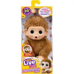 MOOSE - Little Live Pets Mi Bebé S3 Mini Mono Pk Pepi Melocotón 20 cm