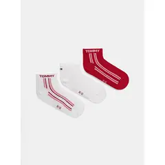 TOMMY HILFIGER - Pack rosa de tres pares de medias tobilleros para niños