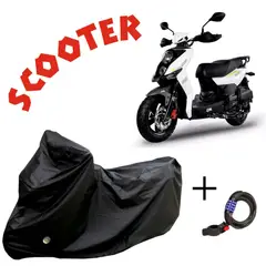 GENERICO - Pijama Carpa Moto Scooter Impermeable Argollas + Candado Sdc