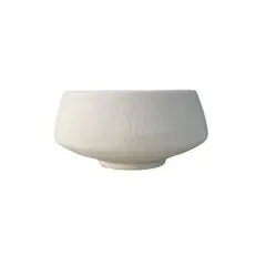 GENERICO - Bowl Redondo Color Blanco Mate Texturizado Tamaño Pequeño 16 X 9 Cm