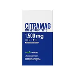 HEALTHY AMERICA - Citrato de Magnesio Citramag 1500mg 60 Caps