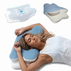 TY - Almohada Cervical Ortopédica Memory Foam Antibacteriana Alivia Dolores de Cuello