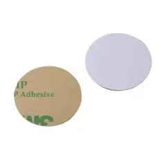 GENERICO - Sticker RFID de Proximidad 125 kHz T5577 Regrabable Paquete x 2 Unidades