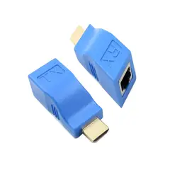 GENERICO - Adaptador HDMI Extensor Requiere Cable UTP RJ45
