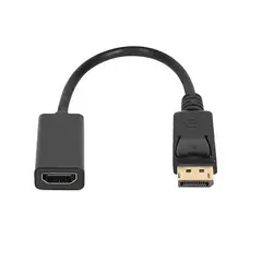 GENERICO - Convertidor Adaptador DP DisplayPort Macho a HDMI Hembra 4K
