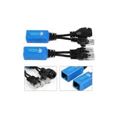 GENERICO - Adaptador Divisor RJ45 Splitter RJ45 POE Tosuny 2 Piezas