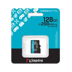 KINGSTON - Memoria Microsd Canvas Go Plus 128GB 200 MBs SDCG4/128GB