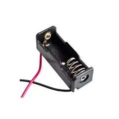 GENERICO - Portapilas 12V 23A con Cables Color Negro Paquete x 2 Unidades