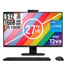 ASUS - Todo En Uno Intel Core I5 13420h Ssd 512gb Ram 16gb 27 Fhd