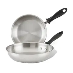 FARBERWARE - Juego de Sartenes x2. Reliance 21,6cm y 26cm de Acero Inoxidable