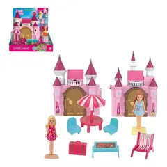 GENERICO - Castillo De Princesas Muñecas Niñas Casa Polly Accesorios