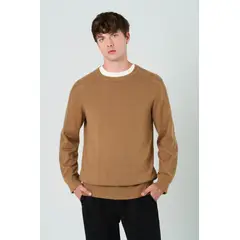 VELEZ - Vélez Sweater Tejido En Algodón Para Hombre Manga Ranglan Miel