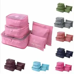 GENERICO - Bolsas Organizadoras Maleta Para Viaje Ropa Zapatos x 6