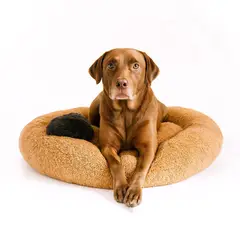 GENERICO - Cama Para Perro Grande Redonda XL - 100cm Antiestres Lavable