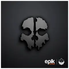 GENERICO - Alfombra Gamer Para Silla Epik Xxxl 90x90cm Kalavera Negro