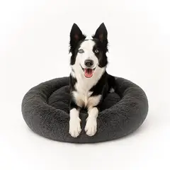 GENERICO - Cama Para Perro Grande Redonda L - 80cm Antiestres Lavable