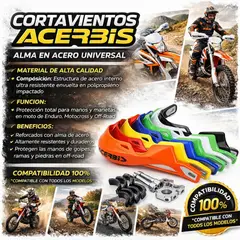 ACERBIS - Cortavientos hand saver alma acero universal moto