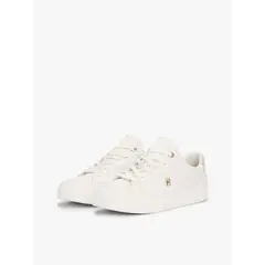 TOMMY HILFIGER - Tenis en cuero con monograma TH