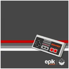EPIK - Alfombra Gamer Para Silla Xxxl 90x90cm Control Retro