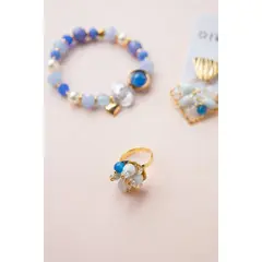 FLORIPONDIA - Anillo Celeste Piedras