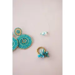 FLORIPONDIA - Anillo Piedras Turquesa