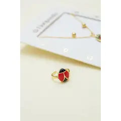 FLORIPONDIA - Anillo Mariquita Roja