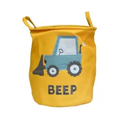 GENERICO - Canasto Organizador Infantil Kids Juguetes Ropa Cilindro