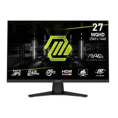MSI - Monitor Gamer 27 Reclinable Qhd 240hz 0.5ms Color Negro