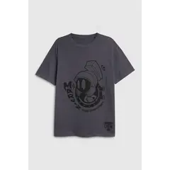 KOAJ - Camiseta gris intensa manga corta de Looney Tunes Hombre