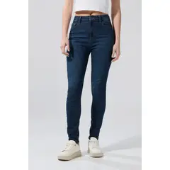KOAJ - Jean jegging ajustado azul oscuro con súper tiro alto Mujer