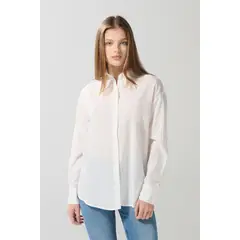 KOAJ - Blusa unicolor oversize manga larga en algodón Mujer