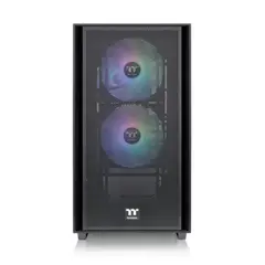 THERMALTAKE - Chasis Versa H16 TG ARGB Micro Tower con 3 Ventiladores ARGB 120mm