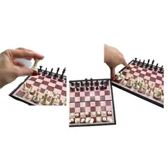 MAZUGI - Ajedrez Mediano con Fichas Magnéticas Juego Portátil Moderno