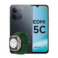 XIAOMI - Celular Redmi 15C 4Gb Ram 256Gb Negro + Smartwatch Mobula H8 Ultra