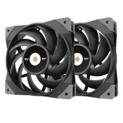 THERMALTAKE - Ventilador TOUGHFAN 12 120mm Alta Presión Estática PWM Pack x2 para Radiador y PC
