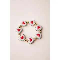 FLORIPONDIA - Pulsera Corazones Balines