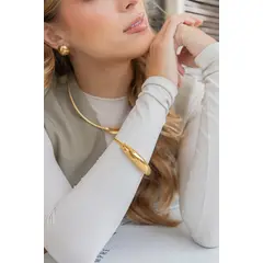 FLORIPONDIA - Pulsera Dorada Lisa